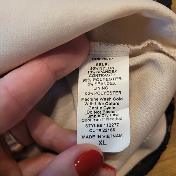 PerSeption Concept Black Lace Top Cottagecore Romantic Whimsigoth Witchy XL - Picture 3 of 4